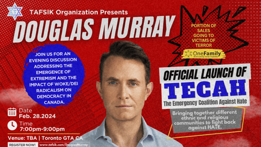 Tafsik Emerges in Toronto With Douglas Murray&nbsp;Launch