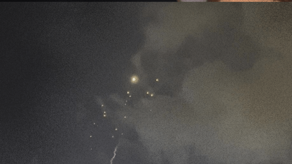 Haifa missile images sky april