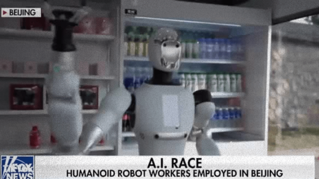 Unitree humanoid robot in Beijing