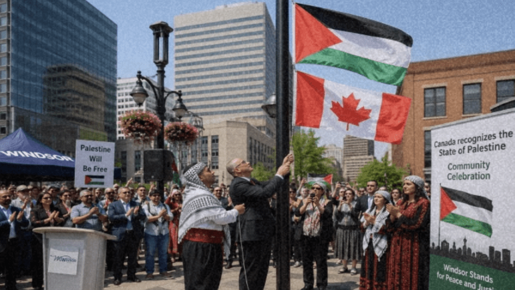 Windsor Raised the Palestinian Flag After Rewriting Its Civic Recognition Rules